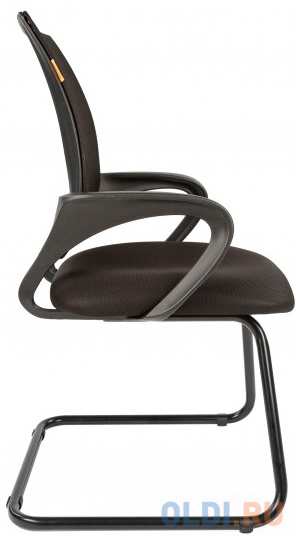 Офисное кресло Chairman 696 V чёрное (ткань TW, сетчатый TW, пластик, сталь) фото