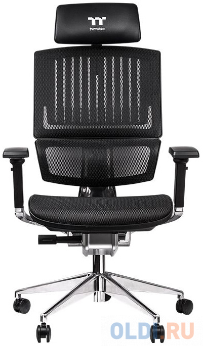 Кресло игровое Thermaltake GGC-EG5-BBLFDM-01 черный сетка крестовина алюминий кресло для геймеров thermaltake argent e700 gaming чёрный зеленый