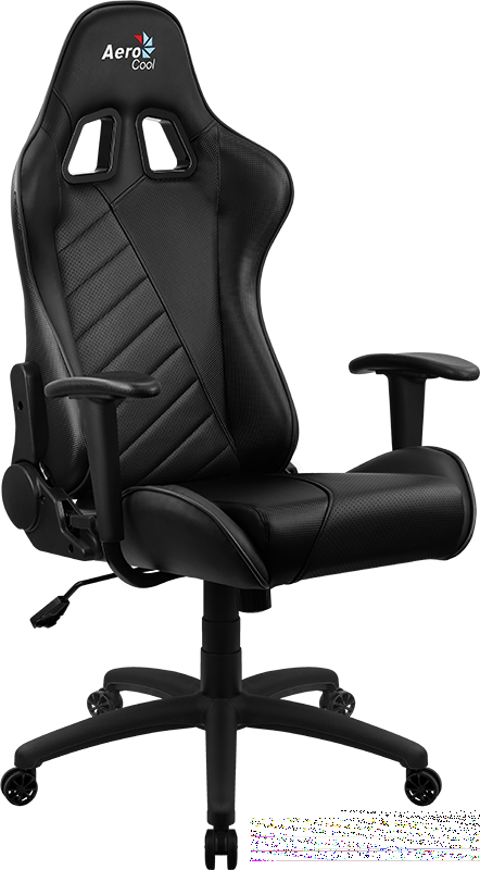 Игровое кресло Aerocool AC110 AIR All Black , черное, до 150 кг, ШxДxВ : 69x70x121-131см, газлифт класс 4 до 100 мм, механизм 