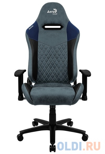 Кресло для геймеров Aerocool DUKE серый синий кресло бюрократ ch w797 bl tw 10 синий