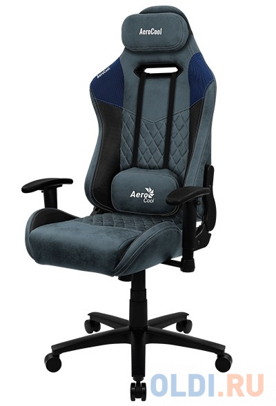 Кресло для геймеров Aerocool DUKE серый синий фото