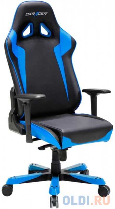 

Игровое кресло DXRacer Sentinel чёрно-синее (OH/SJ00/NB, эко-кожа, регулируемый угол наклона, механи