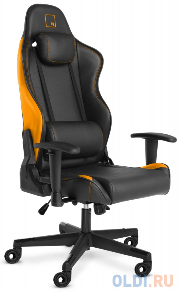 Кресло для геймеров Warp Sg черный/оранжевый