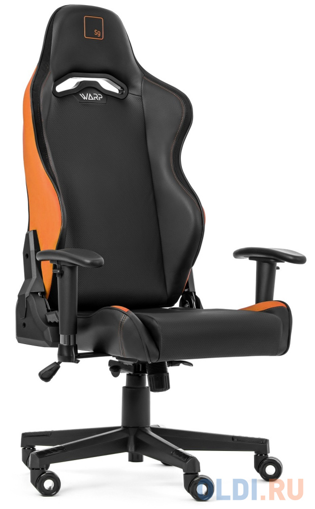 Кресло для геймеров Warp Sg черный/оранжевый фото