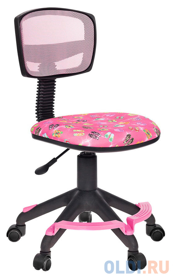 Кресло детское Бюрократ CH-299-F/PK/FLIPFLOP_P спинка сетка розовый сланцы