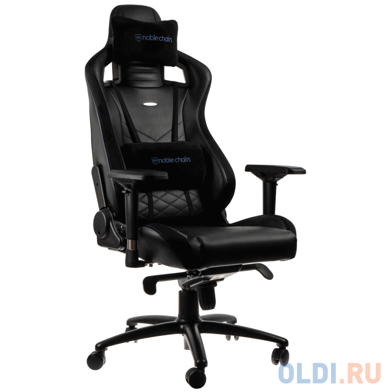 Игровое Кресло Noblechairs EPIC (NBL-PU-BLU-002) PU Leather / black/blue - фото 1