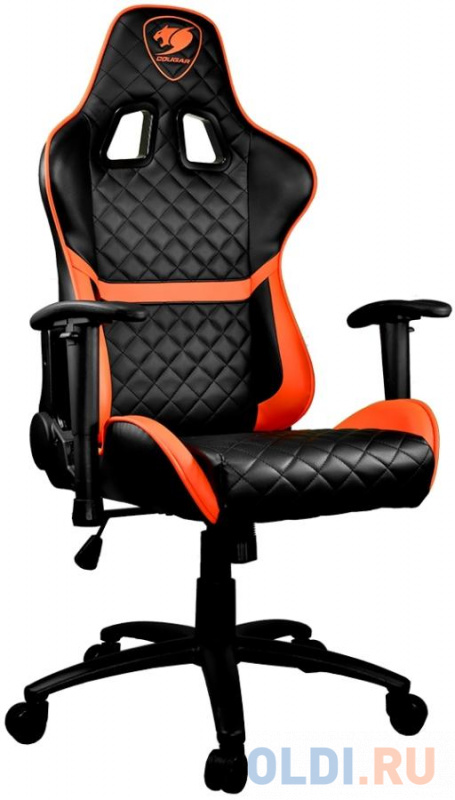 

Кресло геймерское Cougar Armor One black/orange (экокожа, регулируемый угол наклона, механизм качания