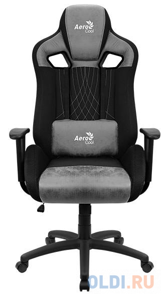 Кресло игровое Aerocool EARL Stone Grey чёрный серый 4710562751307 gp agc310 игровое кресло agc310 g chair b org pu sponge 552244