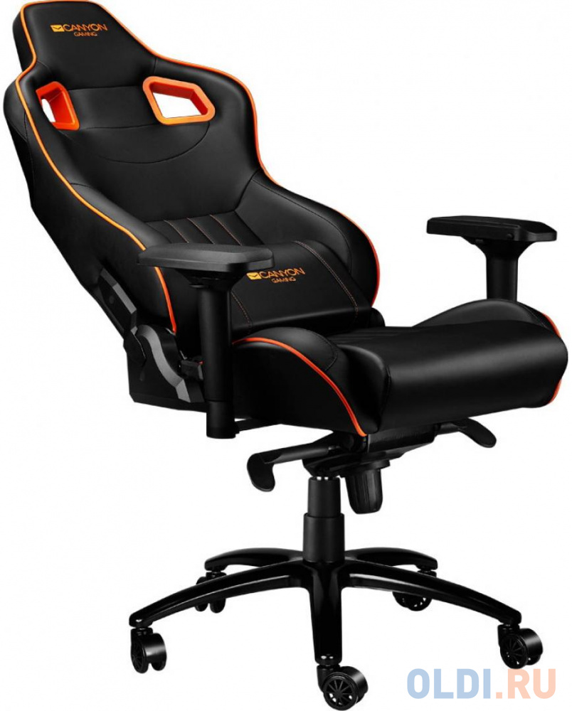 Кресло для геймеров Canyon CND-SGCH5 черный/оранжевый фото