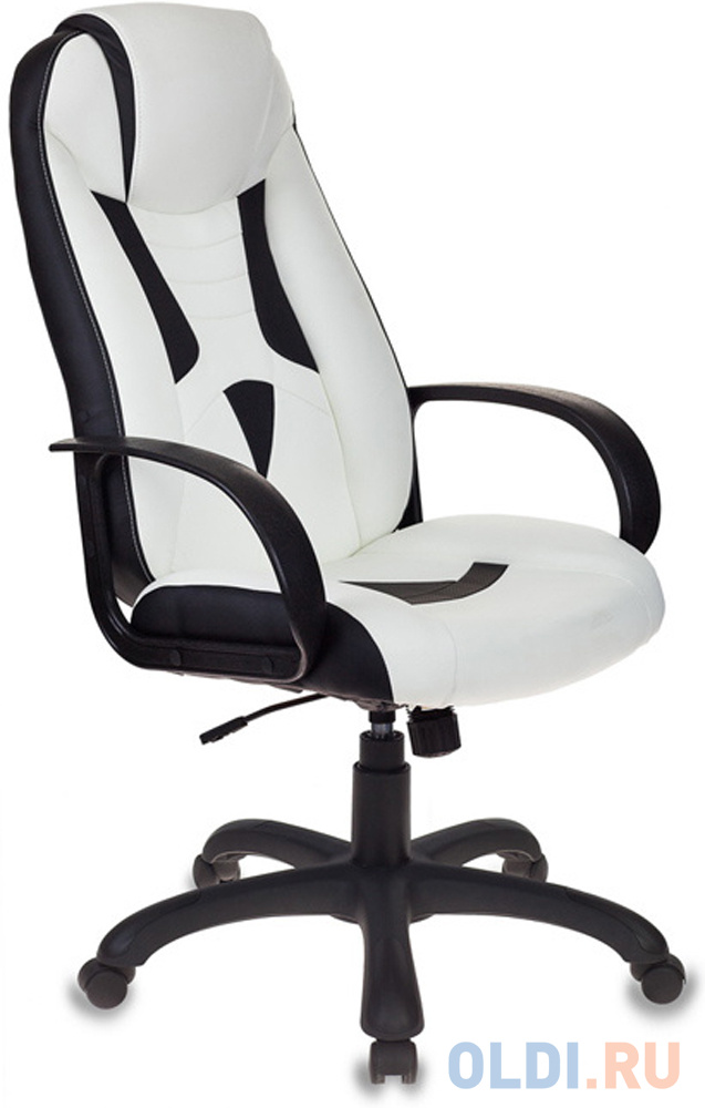 

Кресло игровое Бюрократ VIKING-8/WH+BLACK белый/черный искусственная кожа