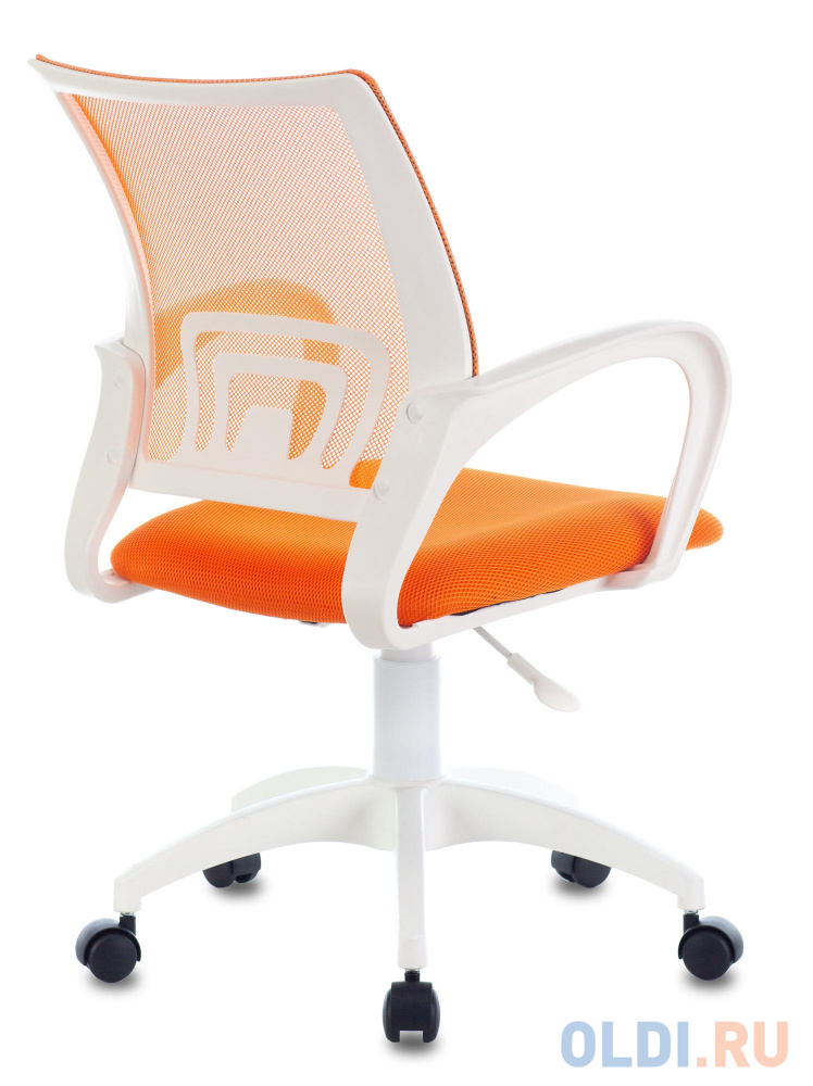 Кресло Бюрократ CH-W695NLT оранжевый TW-38-3 TW-96-1 сетка/ткань крестовина пластик пластик белый фото