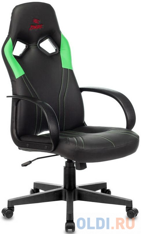 Кресло для геймеров Zombie RUNNER чёрный зеленый