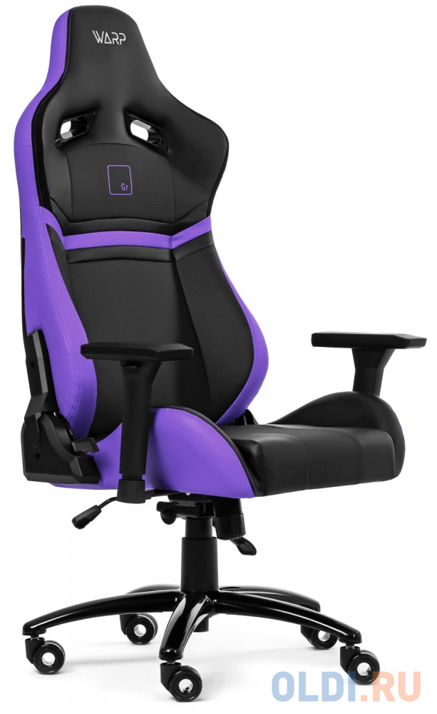 Кресло для геймеров Warp Gr черно-фиолетовый кресло для геймеров karnox hero genie edition фиолетовый белый