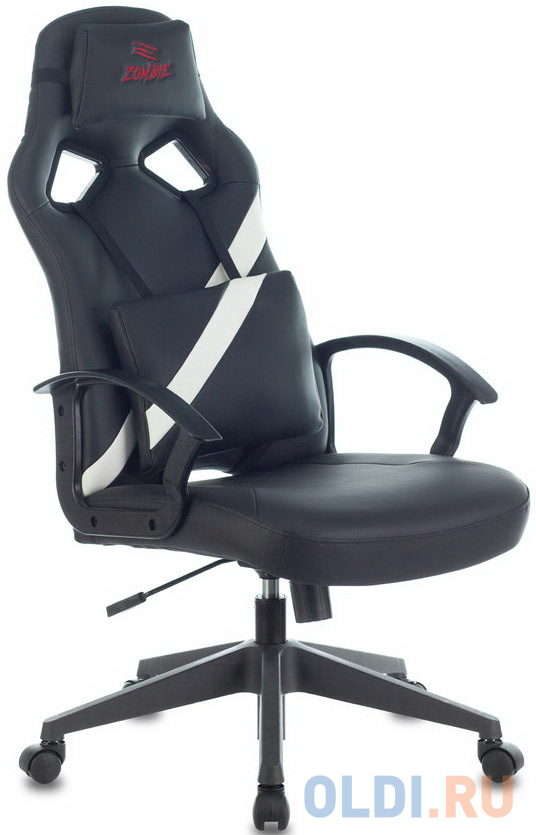 Кресло для геймеров Zombie DRIVER черный/белый кресло для геймеров karnox hero genie edition фиолетовый белый