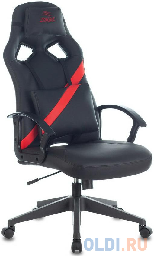 Кресло для геймеров Zombie DRIVER чёрный с красным кресло для геймеров warp sg чёрный с красным