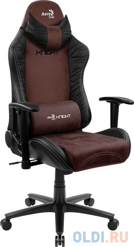 Кресло для геймеров Aerocool KNIGHT Burgundy Red чёрный темно-красный 4710562751222 - фото 1