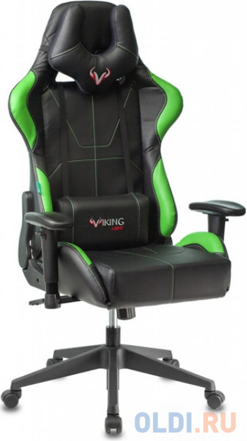 Кресло для геймеров Zombie VIKING 5 AERO чёрно-салатовый, размер 1240 х430 х545 мм - фото 1