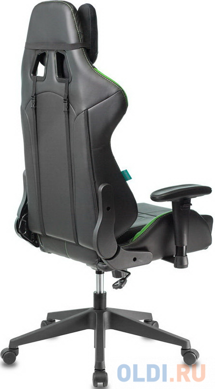 Кресло для геймеров Zombie VIKING 5 AERO чёрно-салатовый, размер 1240 х430 х545 мм - фото 4