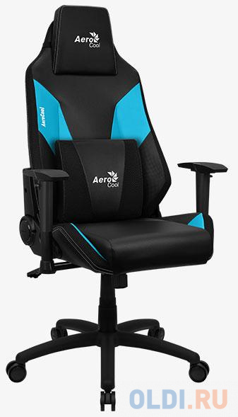 Кресло для геймеров Aerocool Admiral-Ice Blue чёрный голубой 4710562758245 кресло для геймеров aerocool admiral smoky чёрный 4710562758269