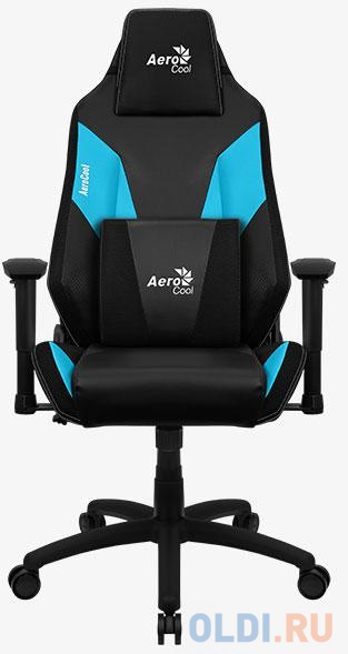 Кресло для геймеров Aerocool Admiral-Ice Blue чёрный голубой 4710562758245 фото