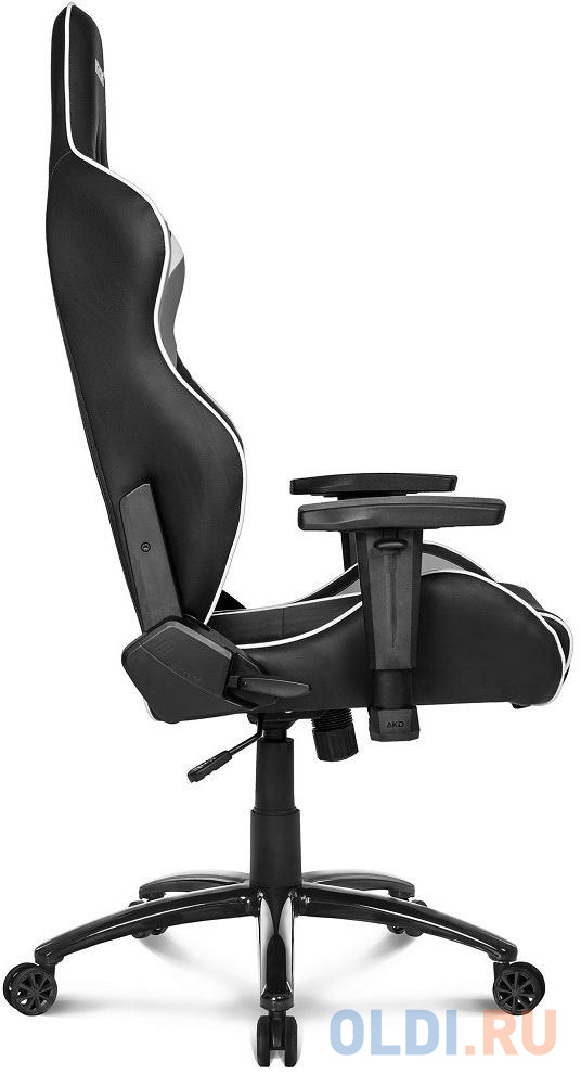 Игровое Кресло AKRacing OVERTURE      (OVERTURE-WHITE) black/white, цвет чёрный - фото 2