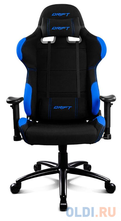 Кресло для геймеров Drift DR100 Fabric чёрный синий DR100BL - фото 2