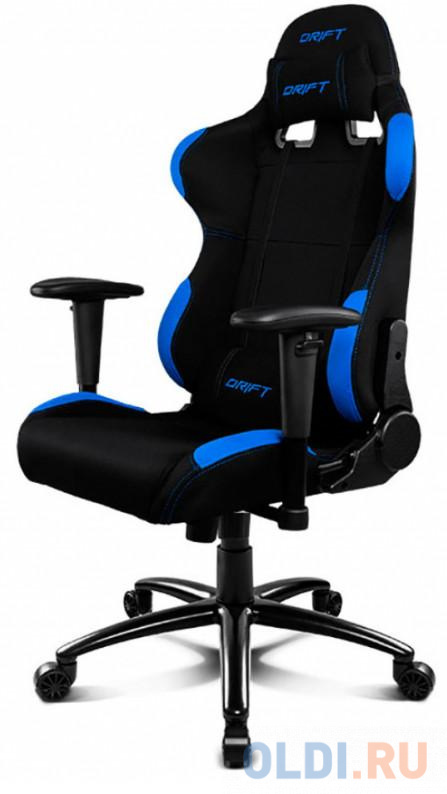 Кресло для геймеров Drift DR100 Fabric чёрный синий DR100BL - фото 3