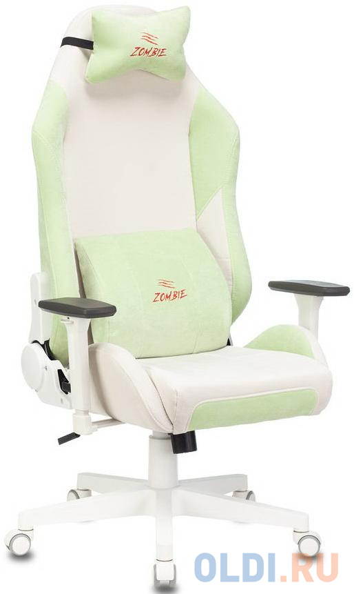 Кресло для геймеров Zombie EPIC PRO белый зеленый