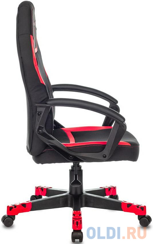 Кресло для геймеров Zombie ZOMBIE 10 RED чёрный с красным, размер 1080 х 430х 490 мм - фото 2