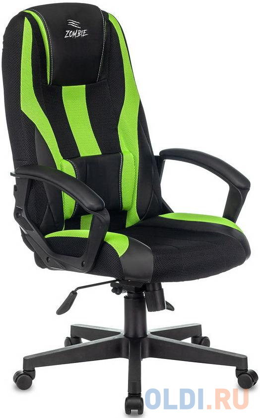 Кресло для геймеров Zombie ZOMBIE 9 чёрный салатовый кресло руководителя chairman ch583 чёрный