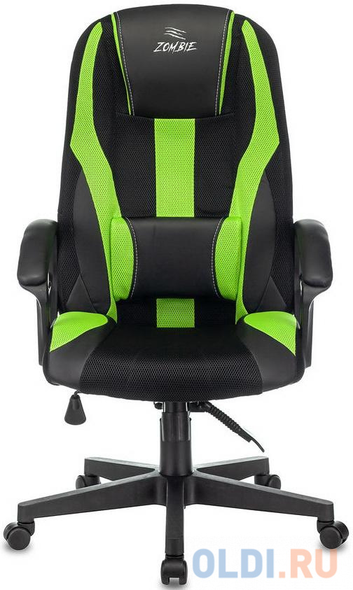 Кресло для геймеров Zombie ZOMBIE 9 чёрный салатовый, размер 1150 х 530 х 470 мм - фото 5