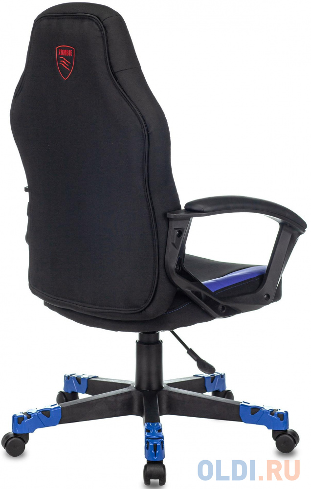Кресло для геймеров Zombie Zombie 10 чёрный синий, размер 1080 х430 х490 мм - фото 4