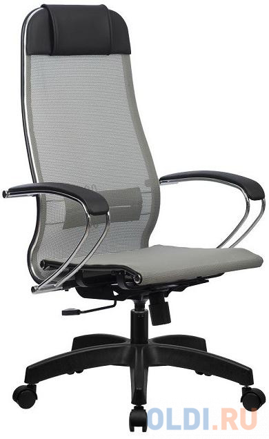 Кресло оператора Метта 12/подл.101/осн.003 светло-серый, размер 1118х700х700 мм 12/подл.101/осн.003 12/подл.101/осн.003 - фото 1