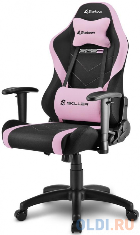 

Кресло для геймеров Sharkoon Skiller SGS2 Jr. чёрный розовый
