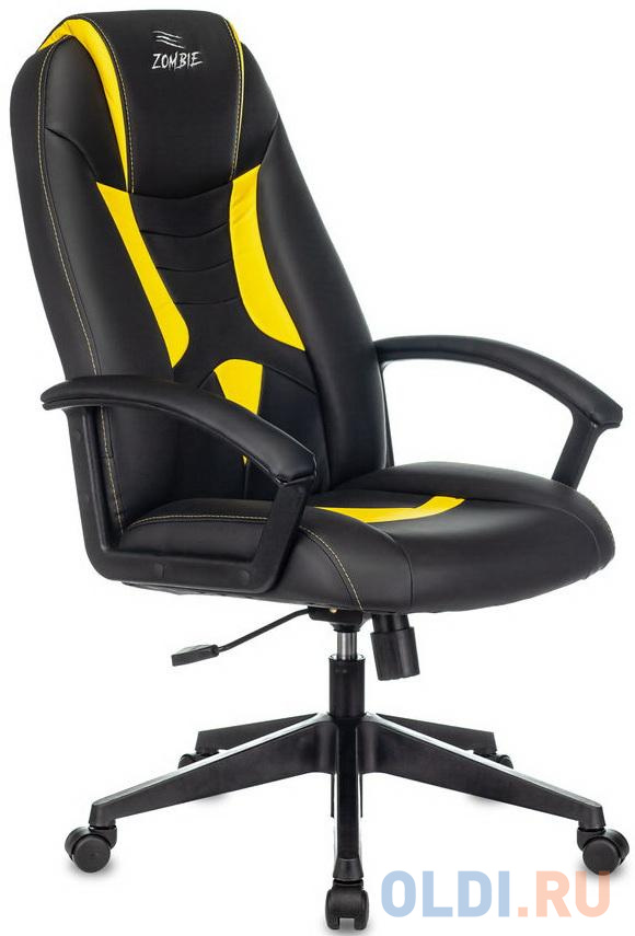 Кресло для геймеров Zombie Zombie 8 чёрный жёлтый 