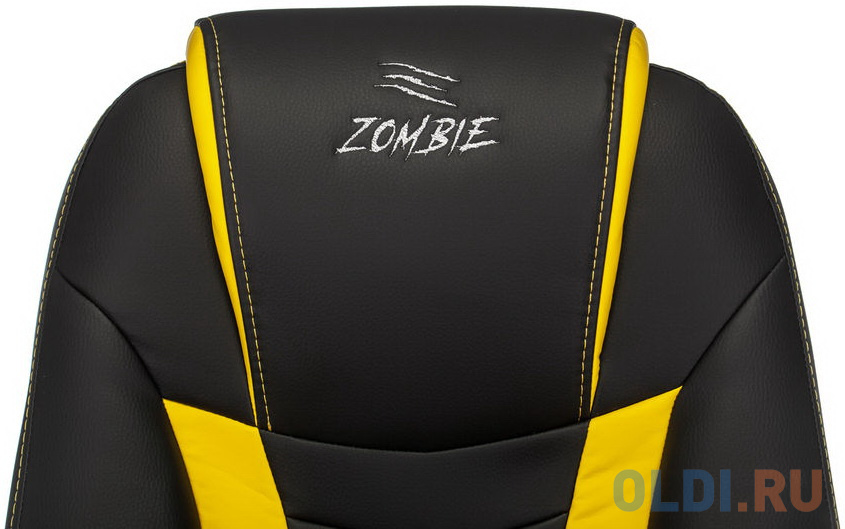 Кресло для геймеров Zombie Zombie 8 чёрный жёлтый фото