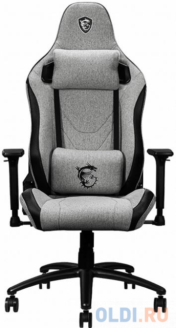 Кресло для геймеров MSI MAG CH130I серый кресло msi mag ch130 i fabric 9s6 b0y30s 015 серое ткань 2d подлокотники газпатрон 4 класс