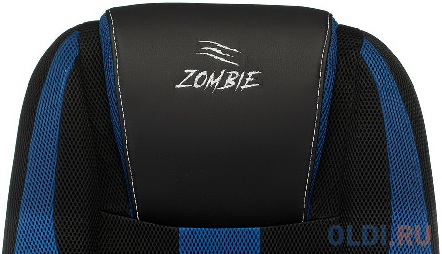Кресло для геймеров Zombie ZOMBIE 9 чёрный синий, размер 1150 х 530 х 470 мм - фото 3