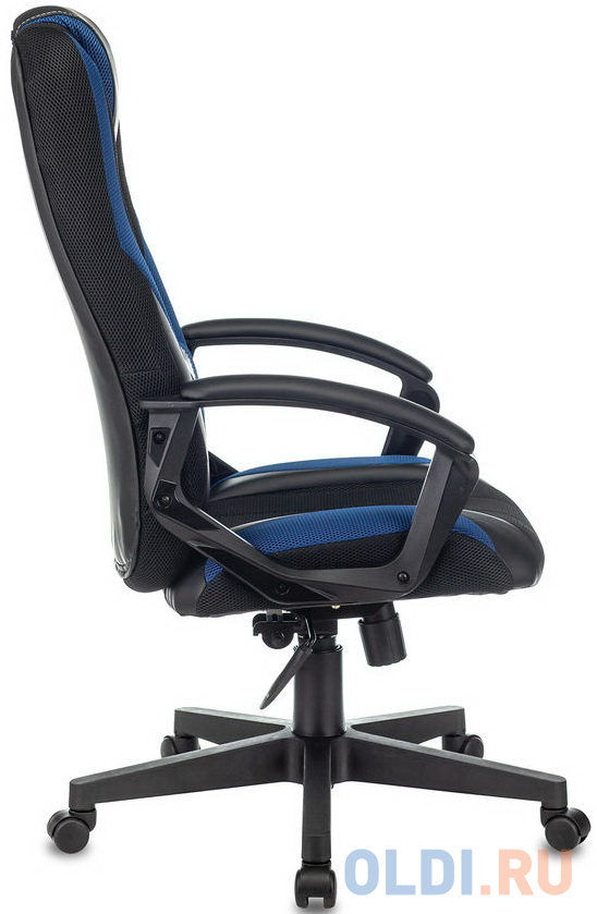 Кресло для геймеров Zombie ZOMBIE 9 чёрный синий, размер 1150 х 530 х 470 мм - фото 4
