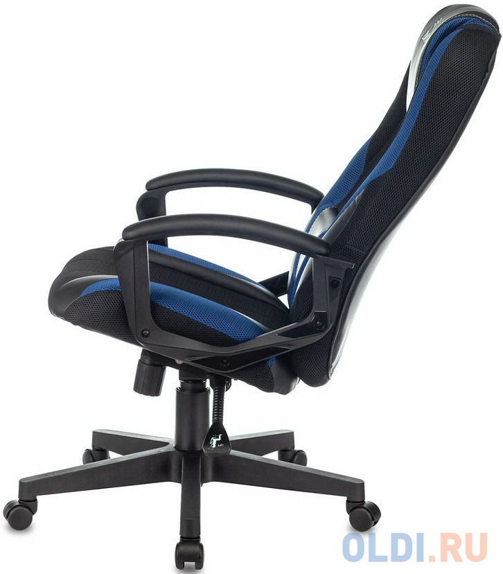 Кресло для геймеров Zombie ZOMBIE 9 чёрный синий, размер 1150 х 530 х 470 мм - фото 6
