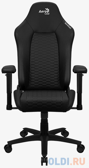 Кресло для геймеров Aerocool CROWN Leatherette All Black чёрный кресло для геймеров aerocool crown aerosuede burgundy red бордовый