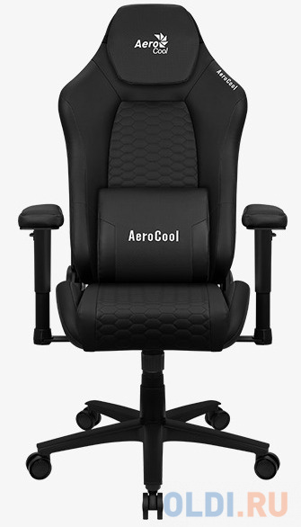 Кресло для геймеров Aerocool CROWN Leatherette All Black чёрный фото