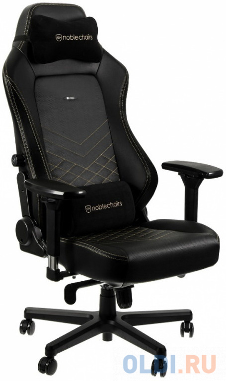 Кресло для геймеров Noblechairs NBL-HRO-PU-GOL чёрный золотистый портмоне zippo зелёно чёрный камуфляж натуральная кожа 11 228 2 см