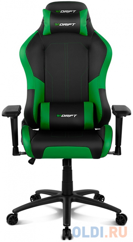 Кресло для геймеров Drift DR250 чёрный зеленый фото