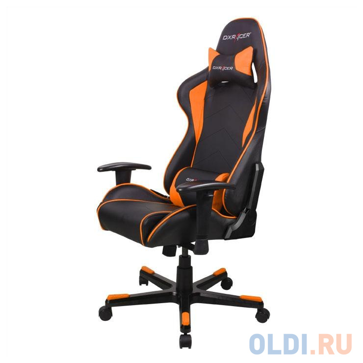 

Игровое кресло DXRacer Formula чёрно-оранжевое (OH/FE08/NO, экокожа, регулируемый угол наклона)