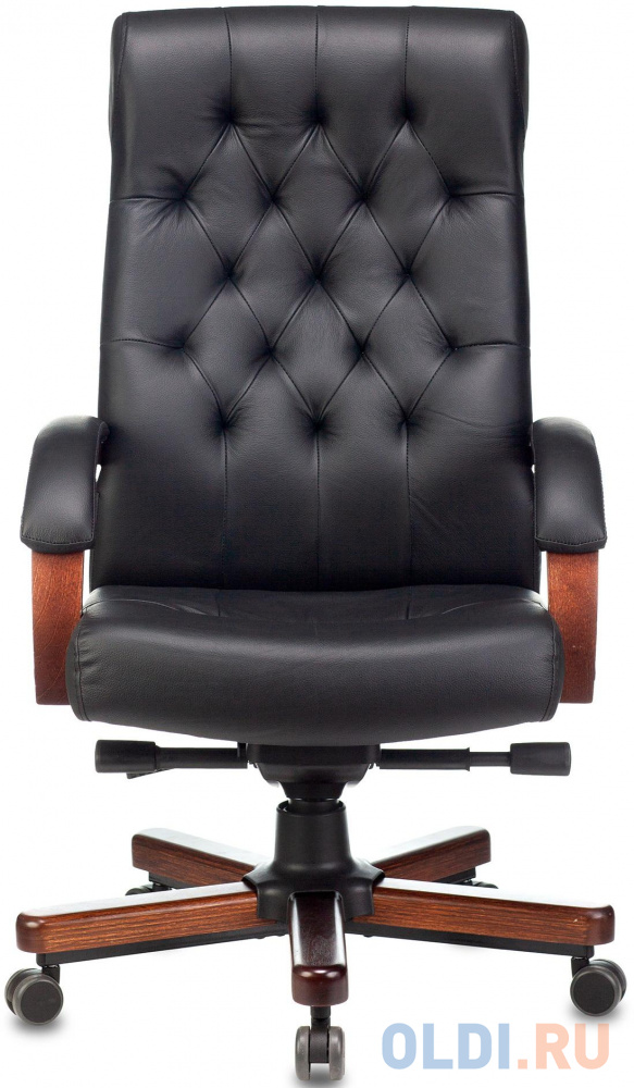 Кресло руководителя Бюрократ T-9928WALNUT чёрный кресло бюрократ ch 695n   чёрный