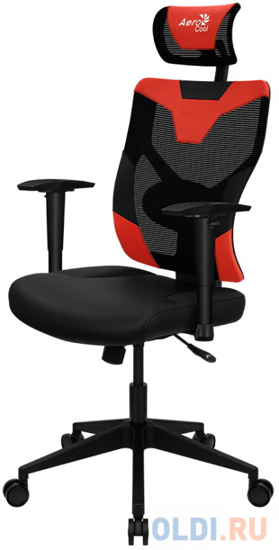 Кресло для геймеров Aerocool GUARDIAN Champion чёрный красный фото