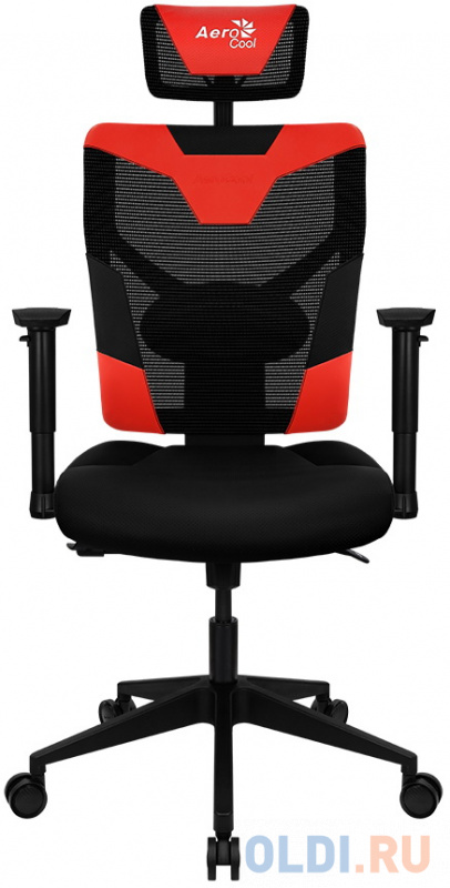 Кресло для геймеров Aerocool GUARDIAN Champion чёрный красный фото