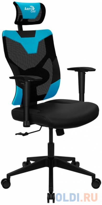 Кресло для геймеров Aerocool GUARDIAN чёрный синий кресло бюрократ ch w797 bl tw 10 синий