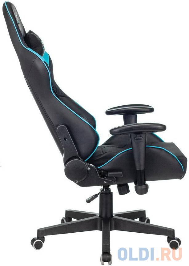 Кресло для геймеров A4TECH X7 GG-1100 чёрный голубой, размер 1260 х 430 х 700 мм - фото 2